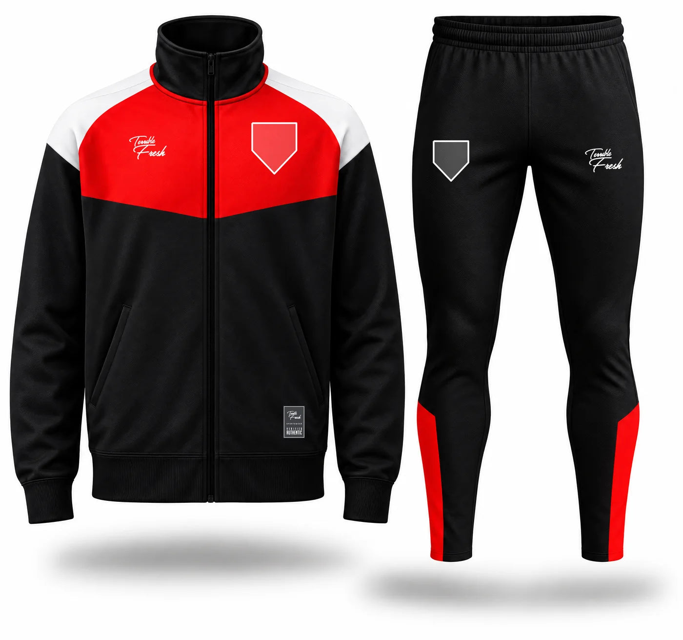 Buzo TF Retro — polerón y pantalón, vista frontal