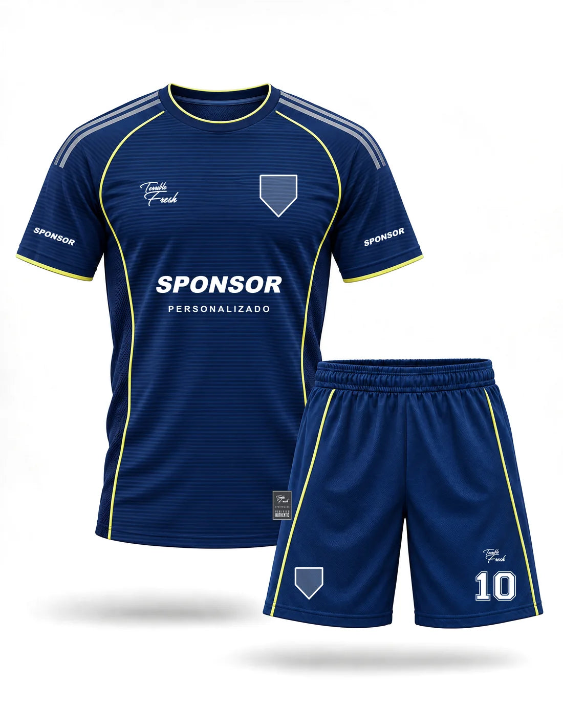 Uniformes de fútbol · Línea Fina — vista frontal