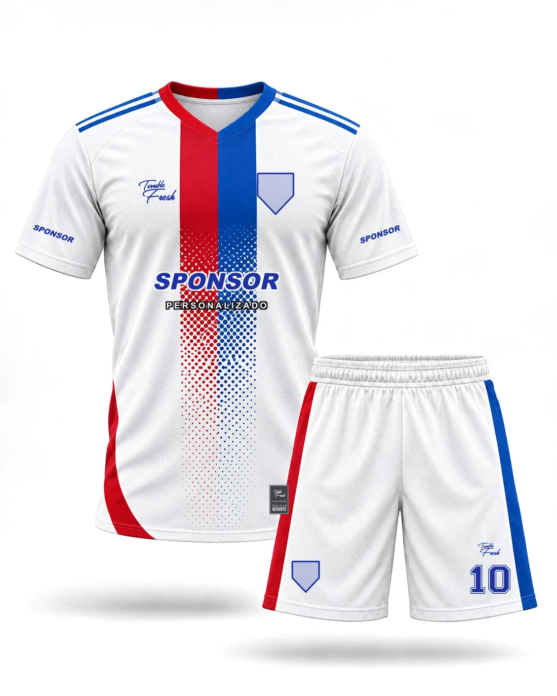 Uniformes de fútbol · Semitono Central — vista frontal