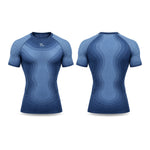 Polera de compresión TF Mapa, delantera y espalda
