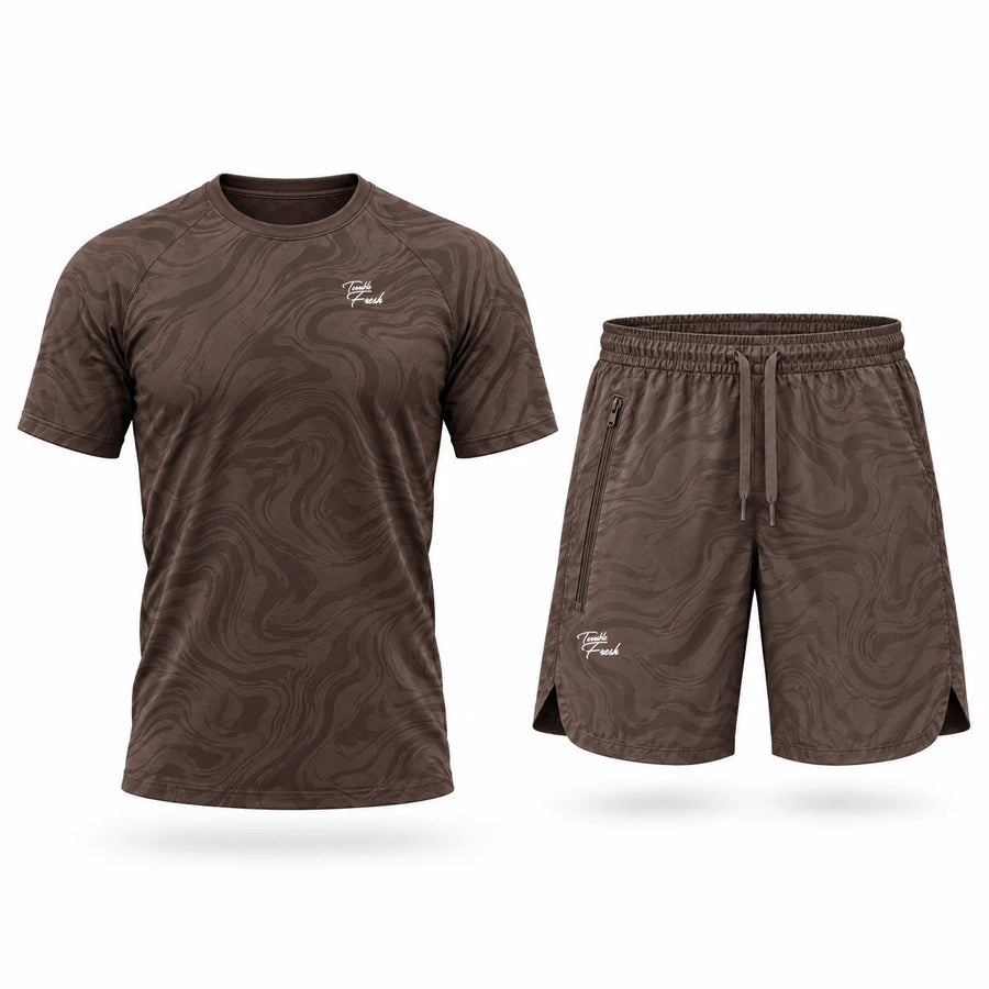 Camiseta Training TF Mármol Café oscuro