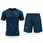 Camiseta Training TF Camuflaje Azul petróleo
