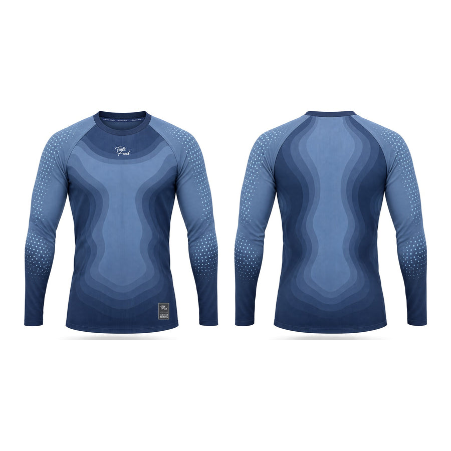 Polera manga larga Training TF Mapa, delantera y espalda