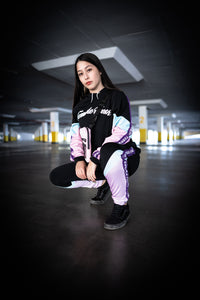 Conjunto Completo ''Black Pastel Hoodie'' Mujer