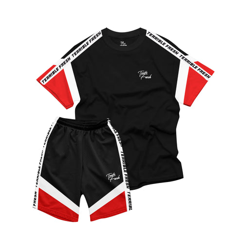 MOODS ¨Black and  Red TF¨ Polera + Short