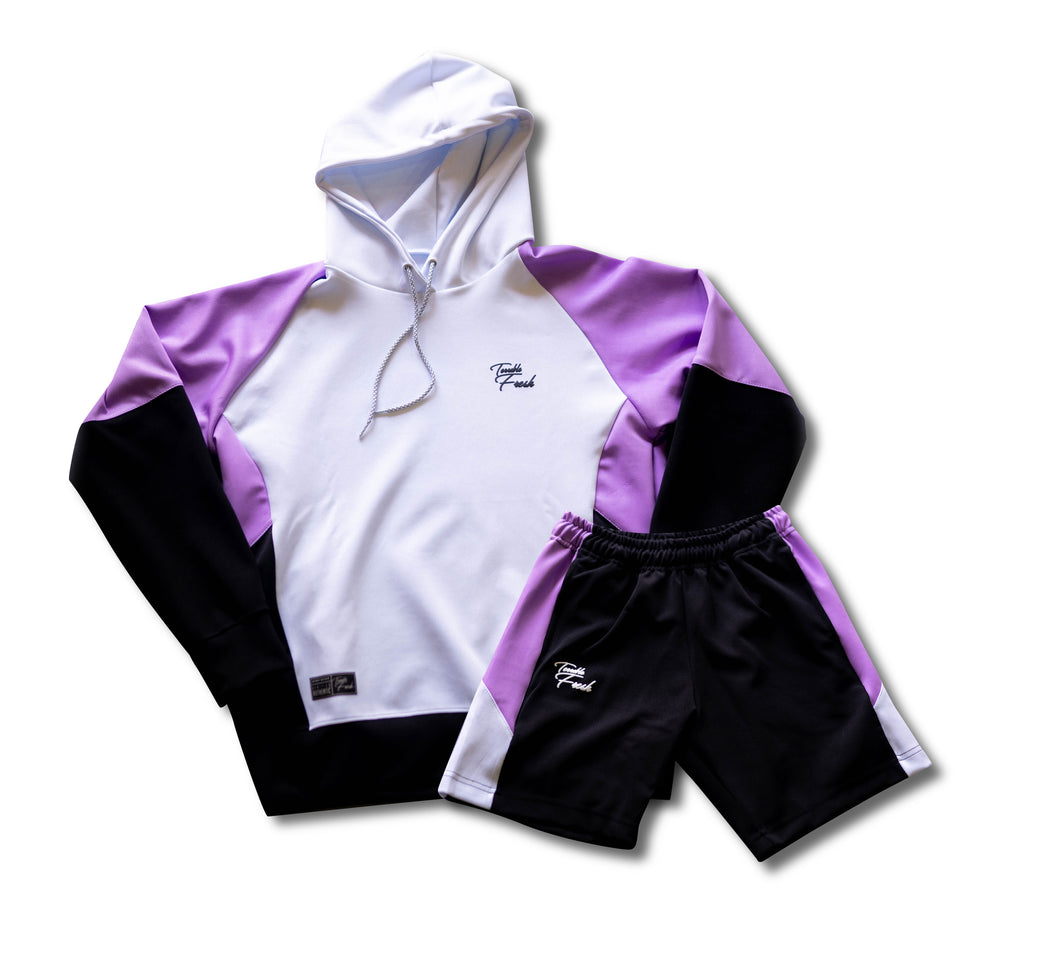 Conjunto Hoddie/Shorts Morado