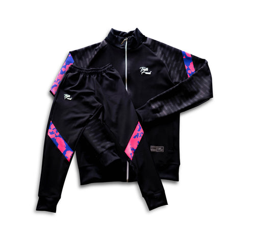 Conjunto Sports Negro-Fucsia