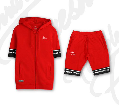 BLACK FRIDAY “Poleron + Shorts Rojo“ Conjunto Completo